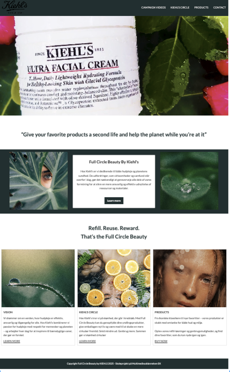 landingpage Kiehl